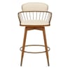 Opera Bar Stool Walnut & Cream