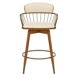 Opera Bar Stool Walnut & Cream