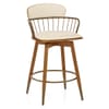 Opera Bar Stool Walnut & Cream