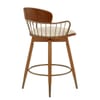Opera Bar Stool Walnut & Cream