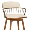 Opera Bar Stool Walnut & Cream