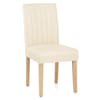 Newbury Real Leather Dining Chair Cream