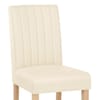 Newbury Real Leather Dining Chair Cream