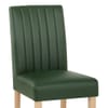 Newbury Real Leather Dining Chair Green