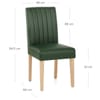Newbury Real Leather Dining Chair Green