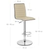 Hiline Bar Stool Cream