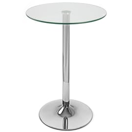 Vetro Stool Table Clear Glass