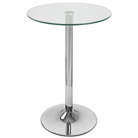 Vetro Stool Table Clear Glass