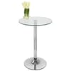 Vetro Stool Table Clear Glass