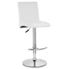 Deluxe High Back Stool White