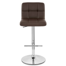 Grid Bar Stool Brown
