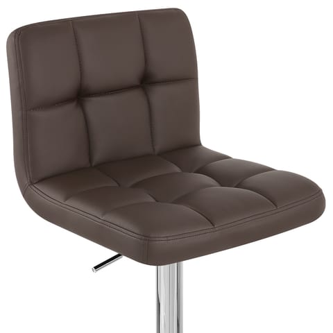 Grid Bar Stool Brown