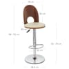 Bolero Wooden Stool Cream