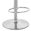 Rochelle Brushed Steel Stool Black