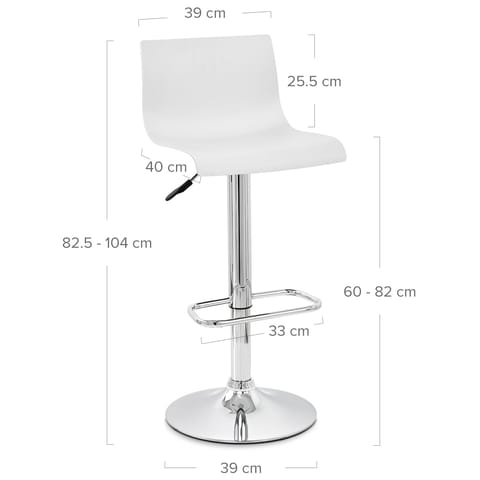 Serena Bar Stool White