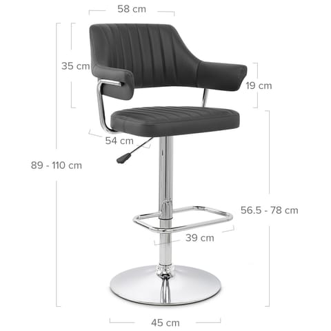 Skyline Bar Chair Black