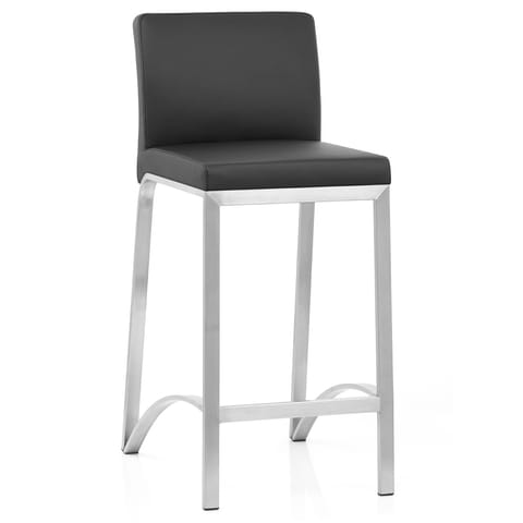 Leah Brushed Stool Black