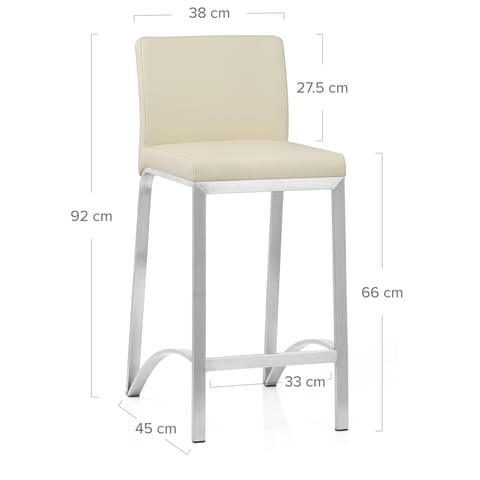 Leah Brushed Stool Cream