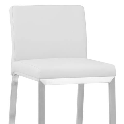 Leah Brushed Stool White