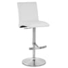 Deluxe Brushed High Back Stool White