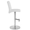 Deluxe Brushed High Back Stool White