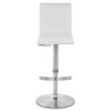 Deluxe Brushed High Back Stool White