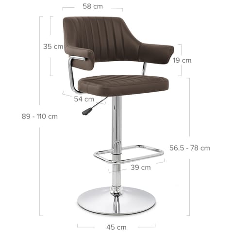 Skyline Bar Chair Brown