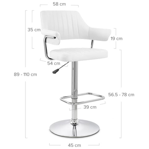 Skyline Bar Chair White