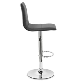 Fabio Real Leather Stool Black