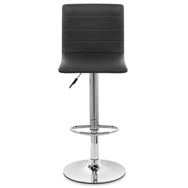 Fabio Real Leather Stool Black