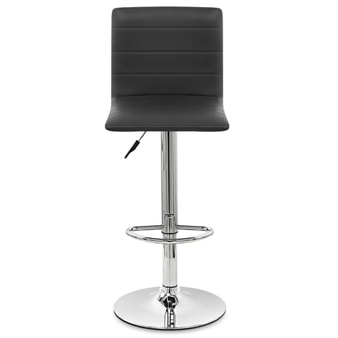 Fabio Real Leather Stool Black
