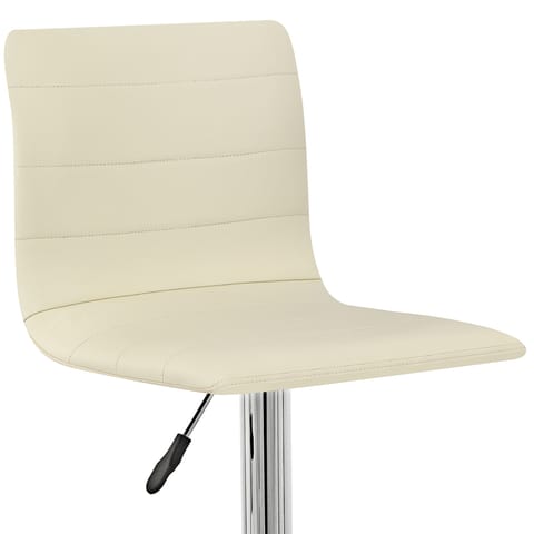 Fabio Real Leather Stool Cream