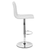 Fabio Real Leather Stool White