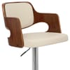 Amazon Walnut Bar Stool Cream