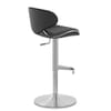 Deluxe Duo Leather Brushed Stool Black