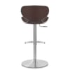 Deluxe Duo Leather Brushed Stool Brown