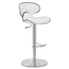 Deluxe Duo Leather Brushed Stool White