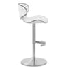 Deluxe Duo Leather Brushed Stool White