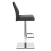Martello Real Leather Stool Black