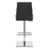 Martello Real Leather Stool Black