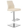 Martello Real Leather Stool Cream