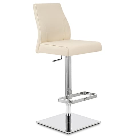 Martello Real Leather Stool Cream