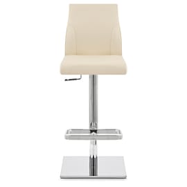 Martello Real Leather Stool Cream