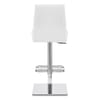 Martello Real Leather Stool White