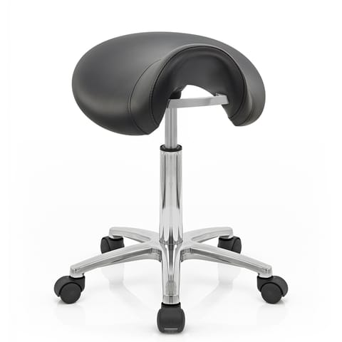 Deluxe Saddle Stool Black