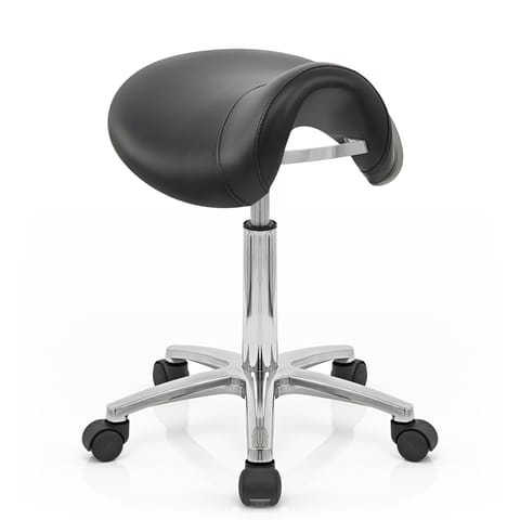 Deluxe Saddle Stool Black