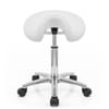 Deluxe Saddle Stool White