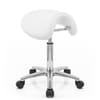 Deluxe Saddle Stool White
