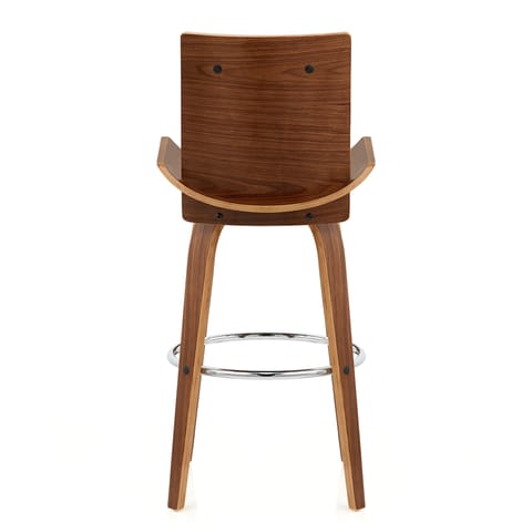 Harper Bar Stool Walnut & Black