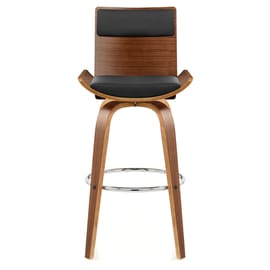 Harper Bar Stool Walnut & Black